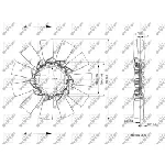 Rotor ventilatora, hlađenje motora NRF NRF 49824 IC-E271AA