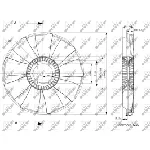 Rotor ventilatora, hlađenje motora NRF NRF 49829 IC-DE2AE5