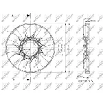 Rotor ventilatora, hlađenje motora NRF NRF 49831 IC-E18D41