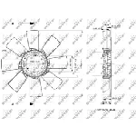 Rotor ventilatora, hlađenje motora NRF NRF 49835 IC-E271B2
