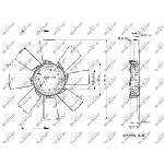 Rotor ventilatora, hlađenje motora NRF NRF 49836 IC-E271B3