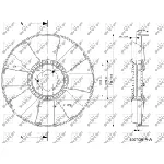 Rotor ventilatora, hlađenje motora NRF NRF 49840 IC-E271B6