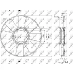 Rotor ventilatora, hlađenje motora NRF NRF 49842 IC-E271B8