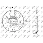 Rotor ventilatora, hlađenje motora NRF NRF 49843 IC-E271B9