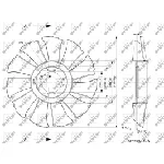 Rotor ventilatora, hlađenje motora NRF NRF 49846 IC-E271BC