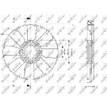 Rotor ventilatora, hlađenje motora NRF NRF 49848 IC-E271BD
