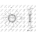 Rotor ventilatora, hlađenje motora NRF NRF 49857 IC-E271C5
