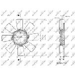 Rotor ventilatora, hlađenje motora NRF NRF 49858 IC-E271C6