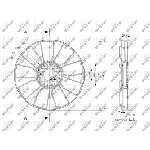 Rotor ventilatora, hlađenje motora NRF NRF 49865 IC-E271CD