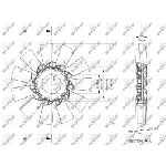 Rotor ventilatora, hlađenje motora NRF NRF 49866 IC-E271CE
