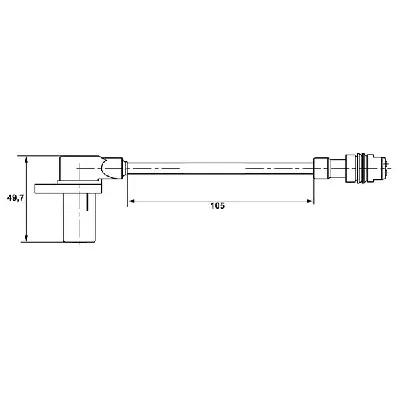 Senzor, broj obrtaja točka BOSCH 0 265 006 344 IC-A8AB6E