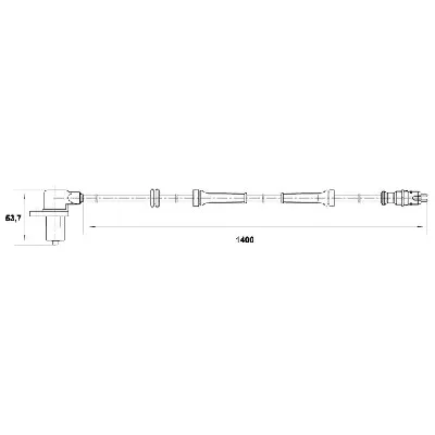 Senzor, broj obrtaja točka BOSCH 0 265 006 673 IC-A1C6F0