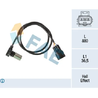 Senzor, položaj bregastog vratila FAE FAE79433 IC-E22F3D