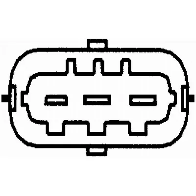 Senzor, položaj bregastog vratila HELLA 6PU012 681-011 IC-E1E8C3