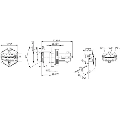 Senzor, pritisak goriva BOSCH 0 281 002 937 IC-B3D7FA