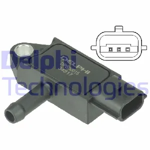 Senzor, pritisak izduvnih gasova DELPHI DPS00015 IC-E63A77