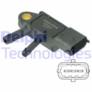 Senzor, pritisak izduvnih gasova DELPHI DPS00021 IC-E63A7A