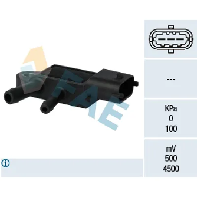 Senzor, pritisak izduvnih gasova FAE FAE16105 IC-C6D65A