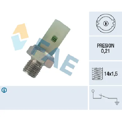 Senzor, pritisak ulja FAE FAE12350 IC-DAB5E9
