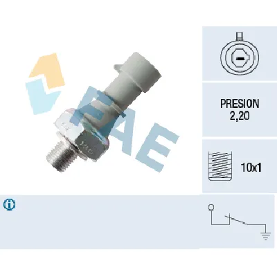 Senzor, pritisak ulja FAE FAE12445 IC-DAB5EB