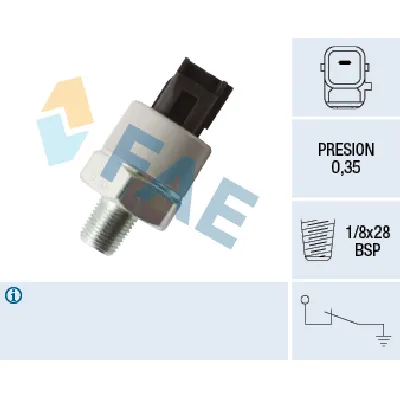 Senzor, pritisak ulja FAE FAE12549 IC-DAB5F1