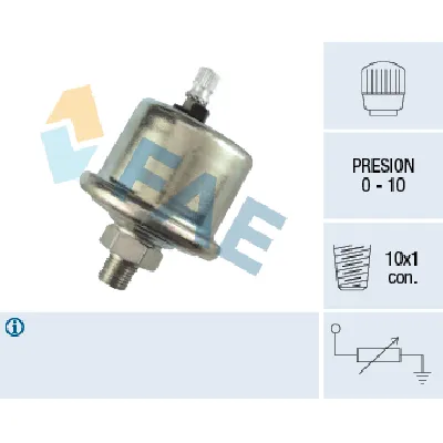 Senzor, pritisak ulja FAE FAE14060 IC-DAB601