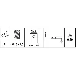 Senzor, pritisak ulja HELLA 6ZF007 393-001 IC-B51720