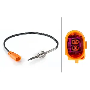 Senzor, temperatura izduvnih gasova HELLA 6PT014 494-321 IC-G04CIB