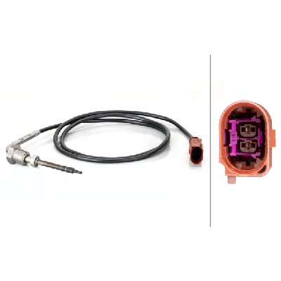 Senzor, temperatura izduvnih gasova HELLA 6PT014 494-531 IC-G08XW2