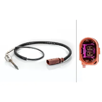Senzor, temperatura izduvnih gasova HELLA 6PT014 494-821 IC-G08XWV