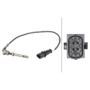 Senzor, temperatura izduvnih gasova HELLA 6PT358 181-201 IC-G0TNSE