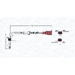 Senzor, temperatura izduvnih gasova MAGNETI MARELLI 172000139010 IC-F86661