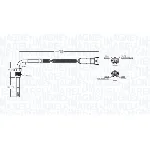 Senzor, temperatura izduvnih gasova MAGNETI MARELLI 172000239010 IC-F86691