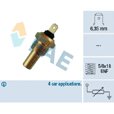 Senzor, temperatura rashladne tečnosti FAE FAE31210 IC-ABB3EC