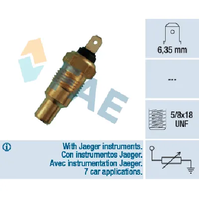 Senzor, temperatura rashladne tečnosti FAE FAE31400 IC-DAB7CA