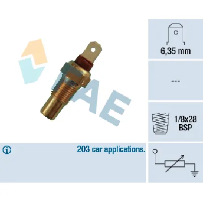 Senzor, temperatura rashladne tečnosti FAE FAE31570 IC-ABB418