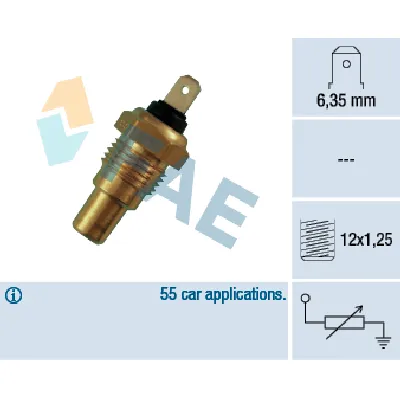 Senzor, temperatura rashladne tečnosti FAE FAE31580 IC-ABB474