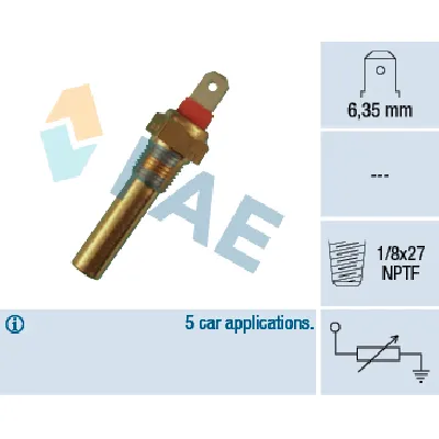 Senzor, temperatura rashladne tečnosti FAE FAE31640 IC-ABB46B