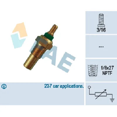 Senzor, temperatura rashladne tečnosti FAE FAE32010 IC-ABB419