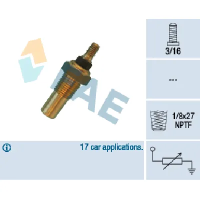 Senzor, temperatura rashladne tečnosti FAE FAE32040 IC-ABB4CF