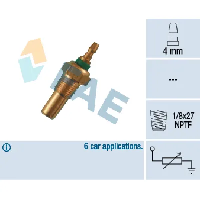 Senzor, temperatura rashladne tečnosti FAE FAE32470 IC-ABB3DC