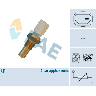 Senzor, temperatura rashladne tečnosti FAE FAE32630 IC-DAB7DA