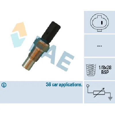 Senzor, temperatura rashladne tečnosti FAE FAE32650 IC-ABB41D