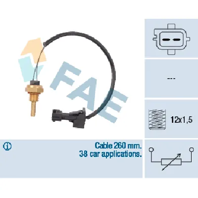 Senzor, temperatura rashladne tečnosti FAE FAE32740 IC-DAB7E0