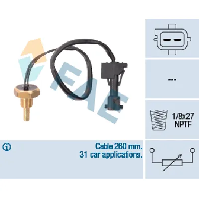 Senzor, temperatura rashladne tečnosti FAE FAE32741 IC-DAB7E1