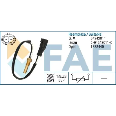 Senzor, temperatura rashladne tečnosti FAE FAE33555 IC-C012EE