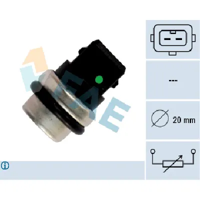 Senzor, temperatura rashladne tečnosti FAE FAE33620 IC-ABB2B7