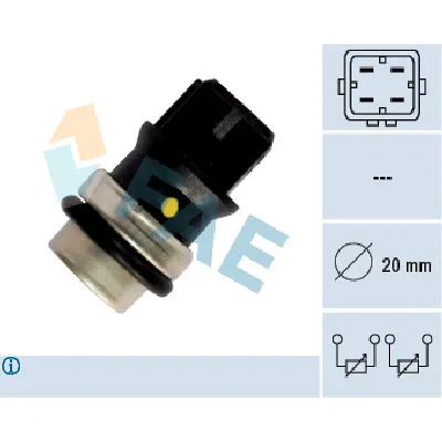 Senzor, temperatura rashladne tečnosti FAE FAE33640 IC-ABB252