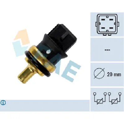 Senzor, temperatura rashladne tečnosti FAE FAE33785 IC-ABB24E