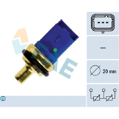 Senzor, temperatura rashladne tečnosti FAE FAE33790 IC-ABB25E